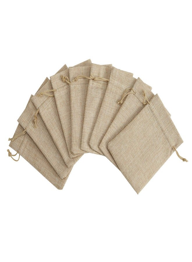 Tendwarm 20 Pcs 3x4 Inch Mini Size Burlap Gift Bags with Drawstring Linen Jewelry Bag for Wedding Party Favors - Image 3
